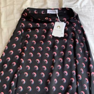Marine Serre maxi midi wrap skirt logo moons